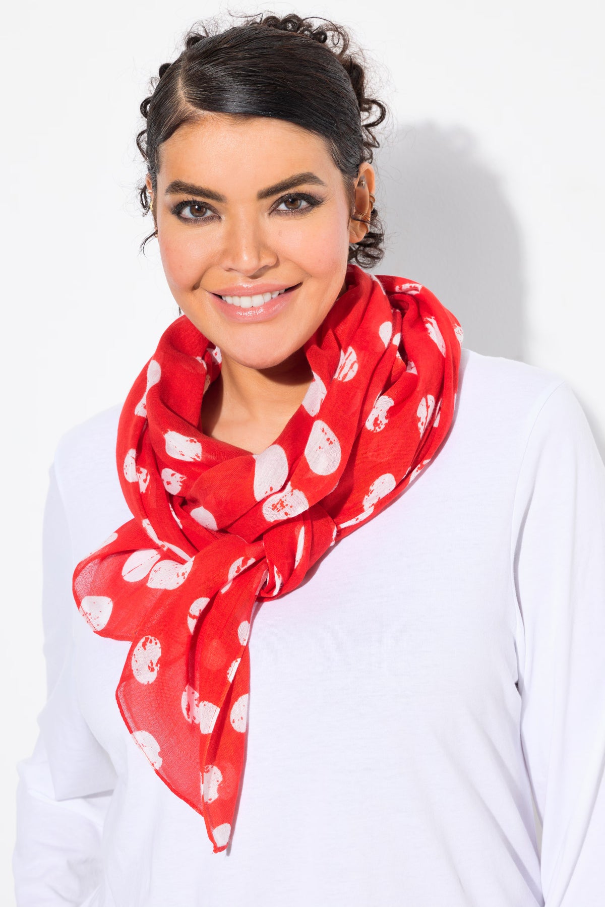 Ulla Popken Red Dot Scarf