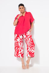 Ulla Popken Red Leaf Culottes