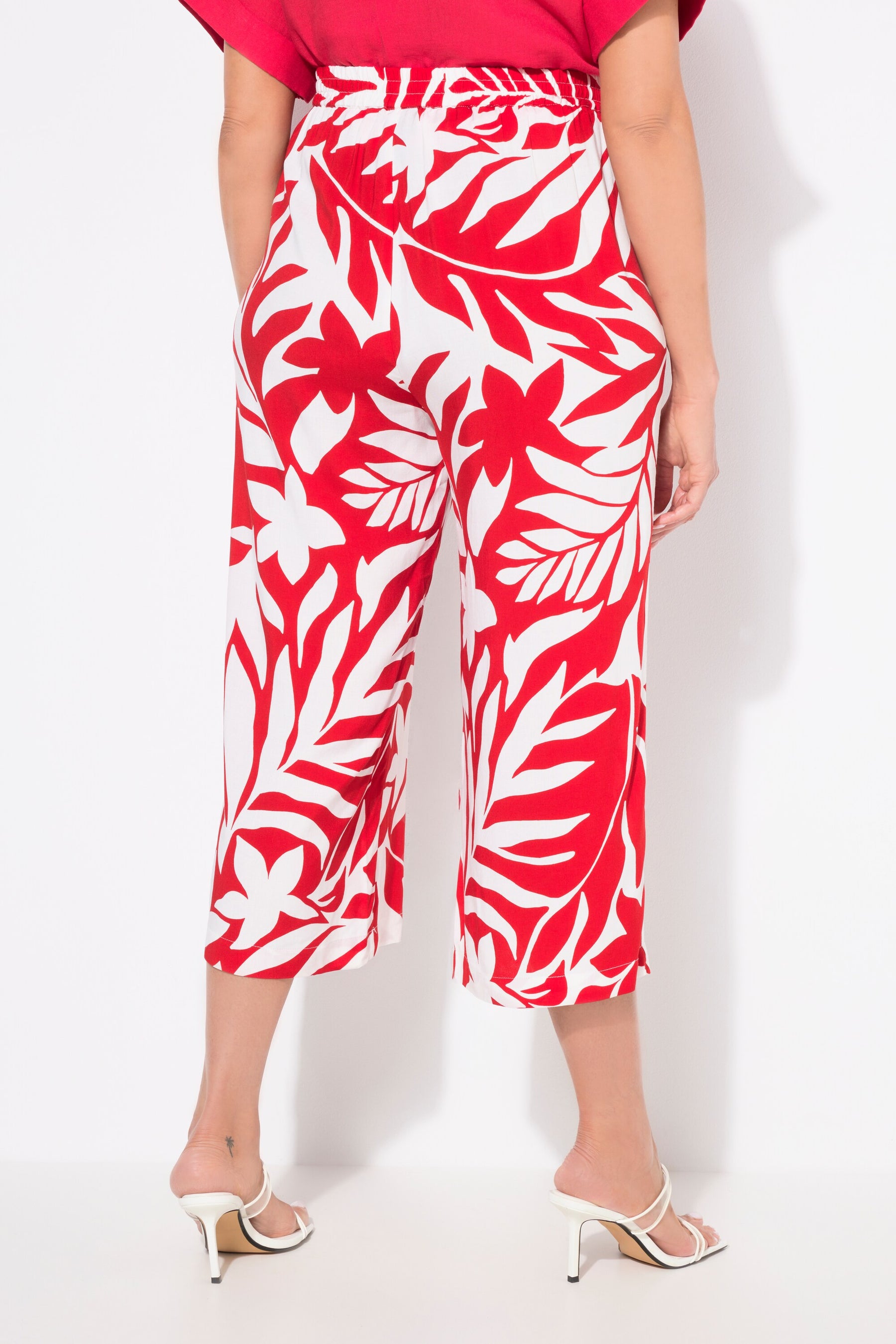 Ulla Popken Red Leaf Culottes