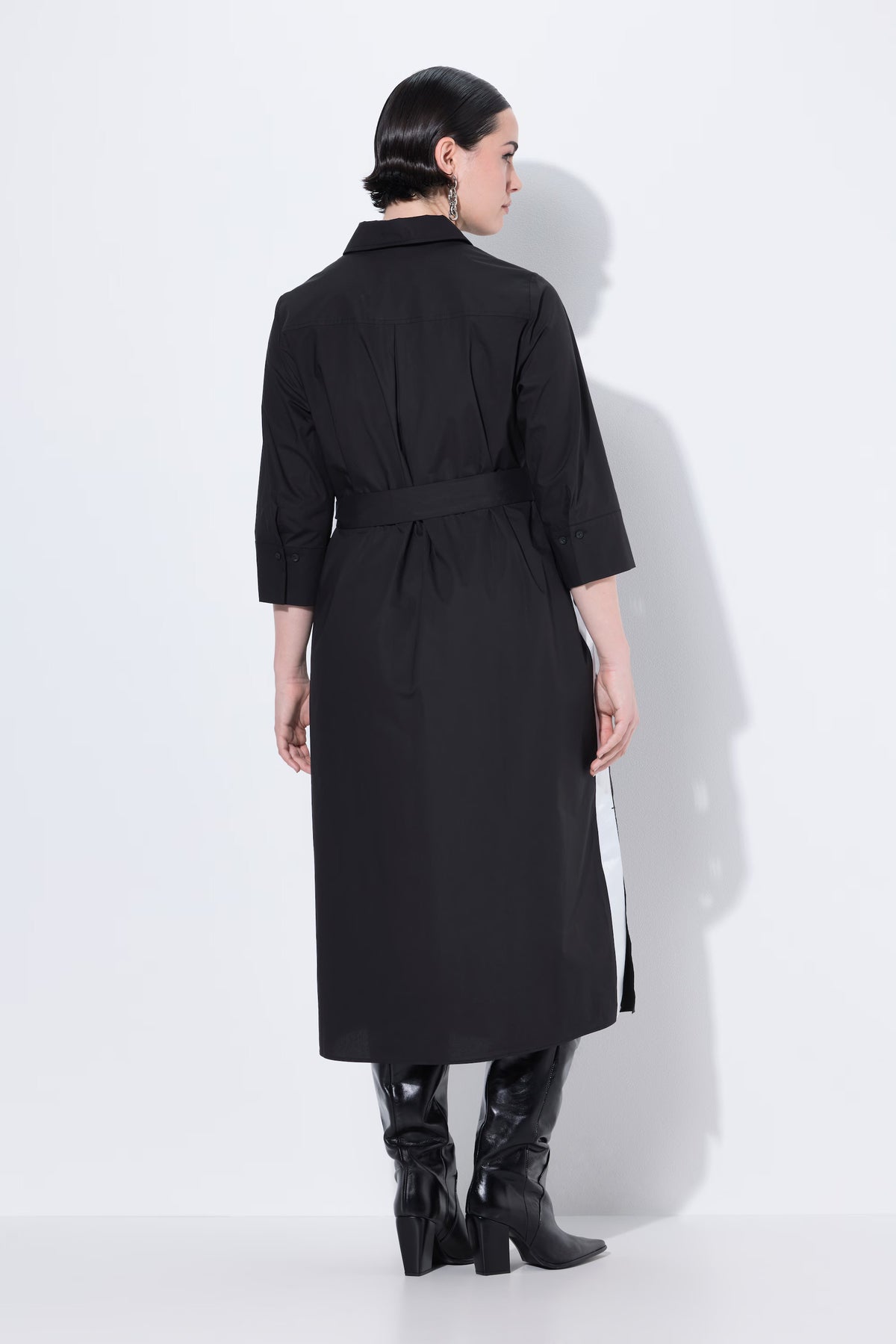 Ulla Popken Shirt Dress in Black