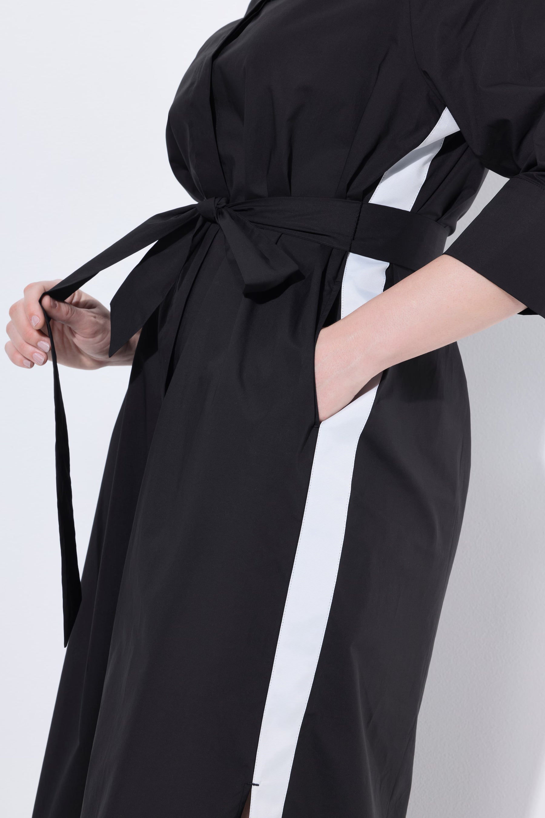 Ulla Popken Shirt Dress in Black