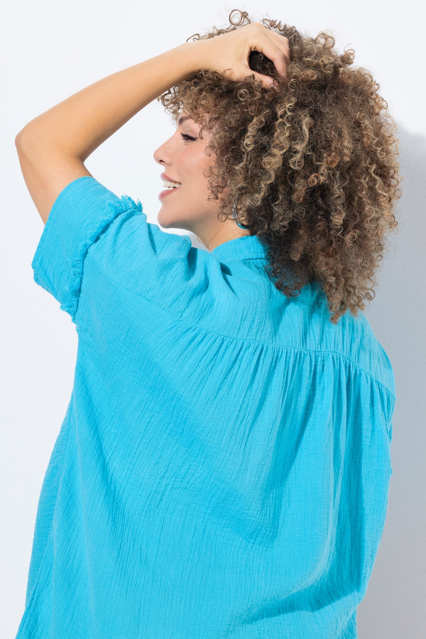 Ulla Popken Shirt in Turquoise