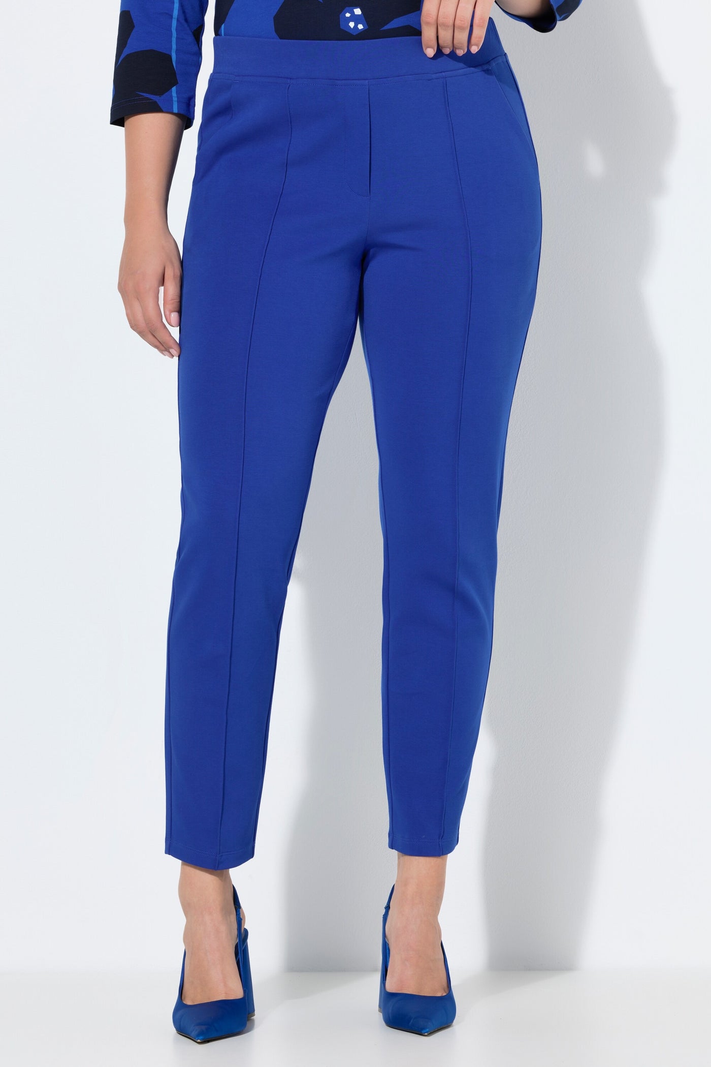 Ulla Popken Trousers in Royal Blue.