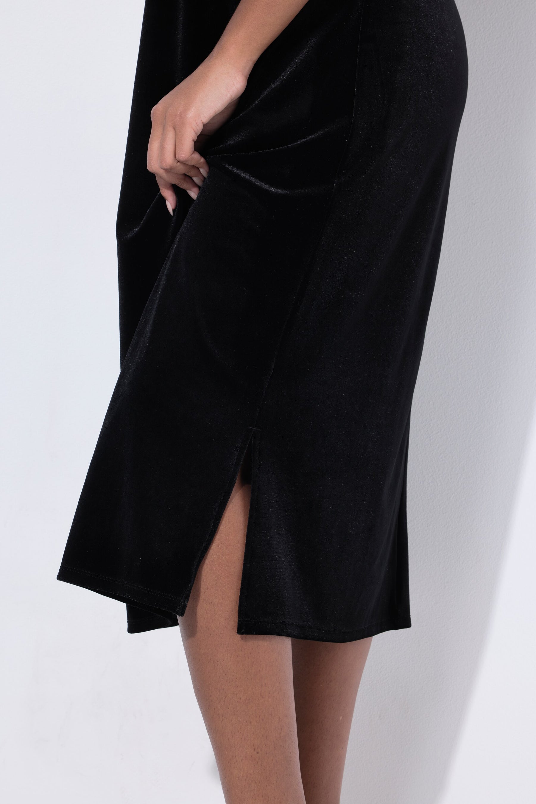Ulla Popken Two Layer Black Dress