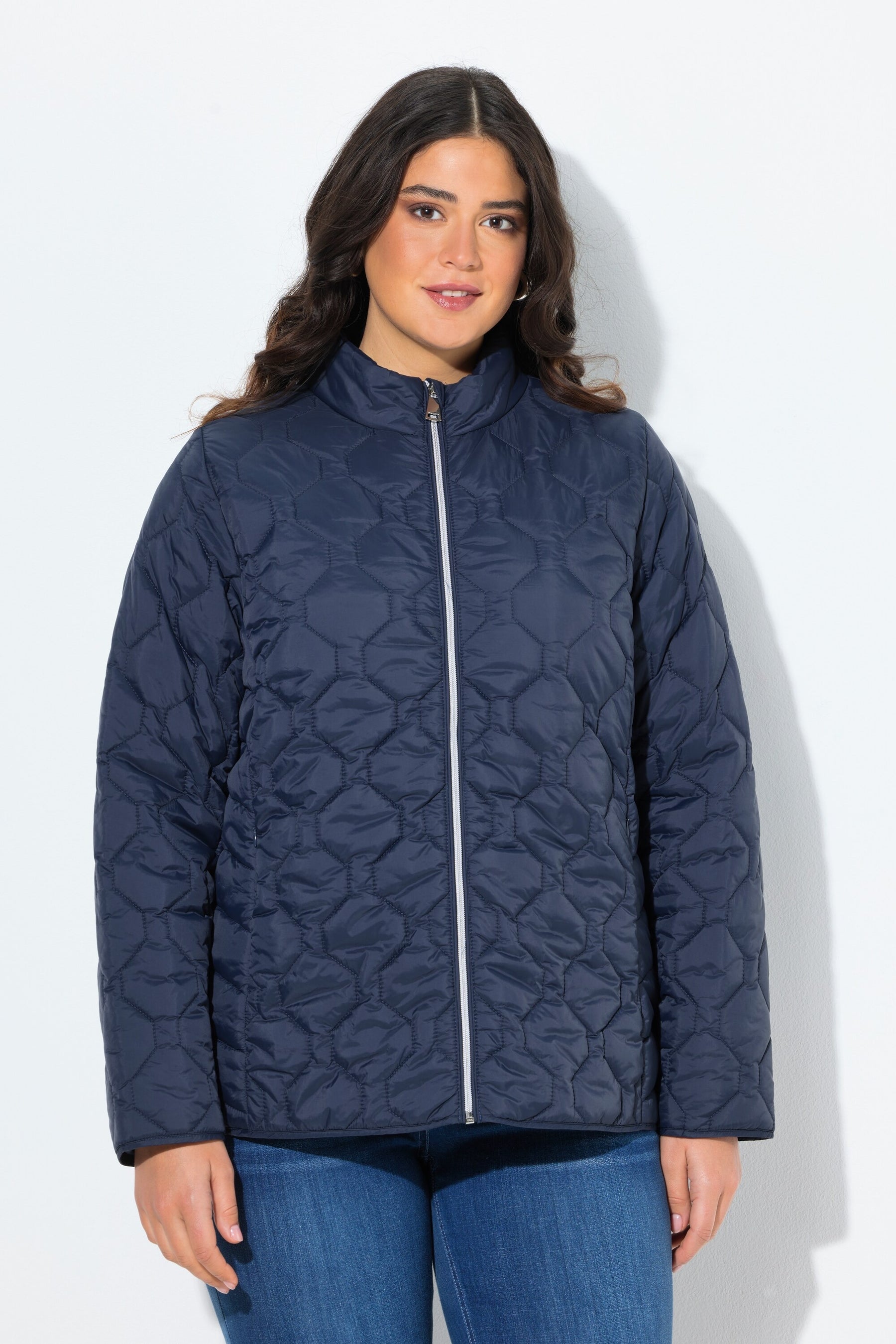 Ulla Popken Water Repellent Jacket in Navy