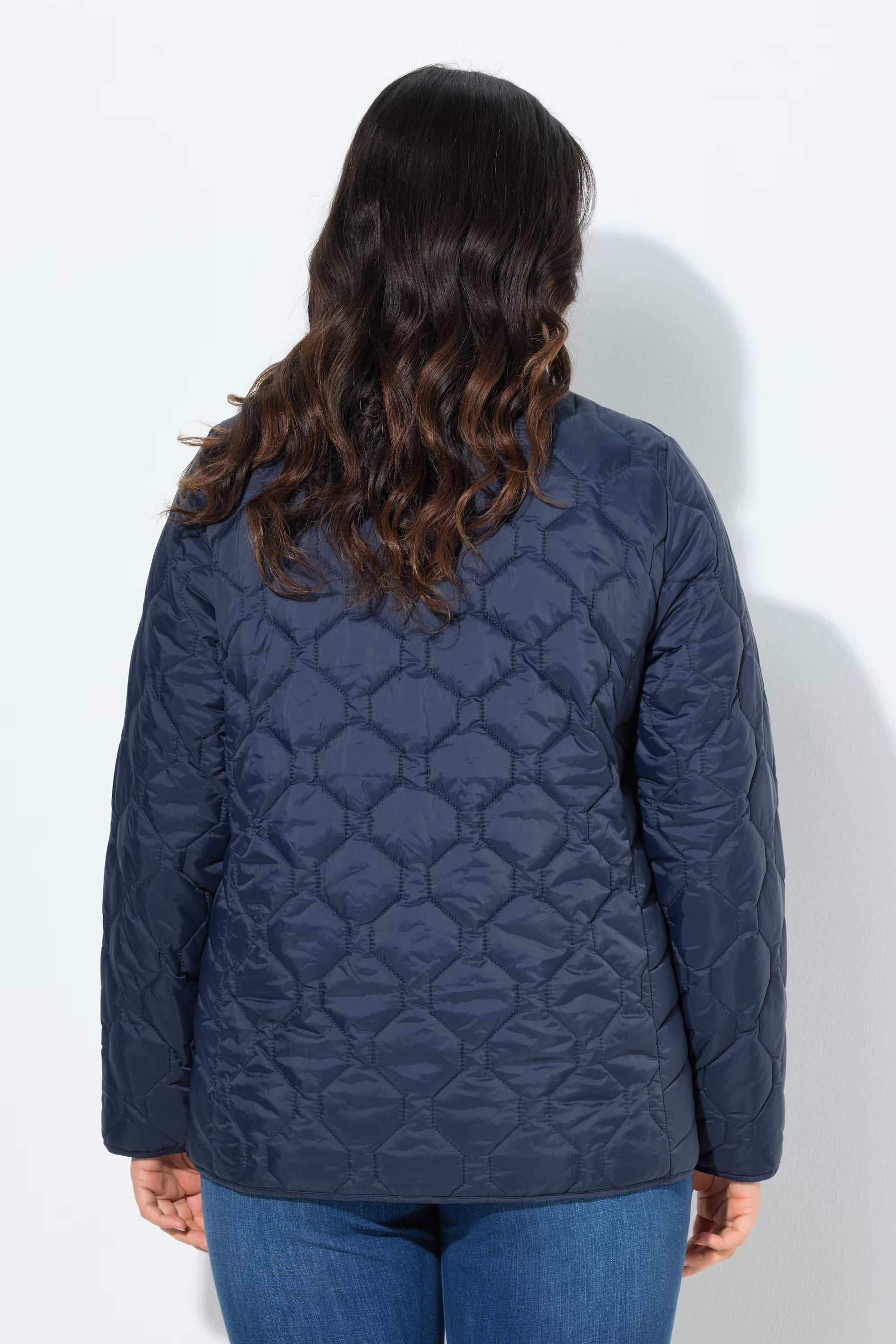 Ulla Popken Water Repellent Jacket in Navy