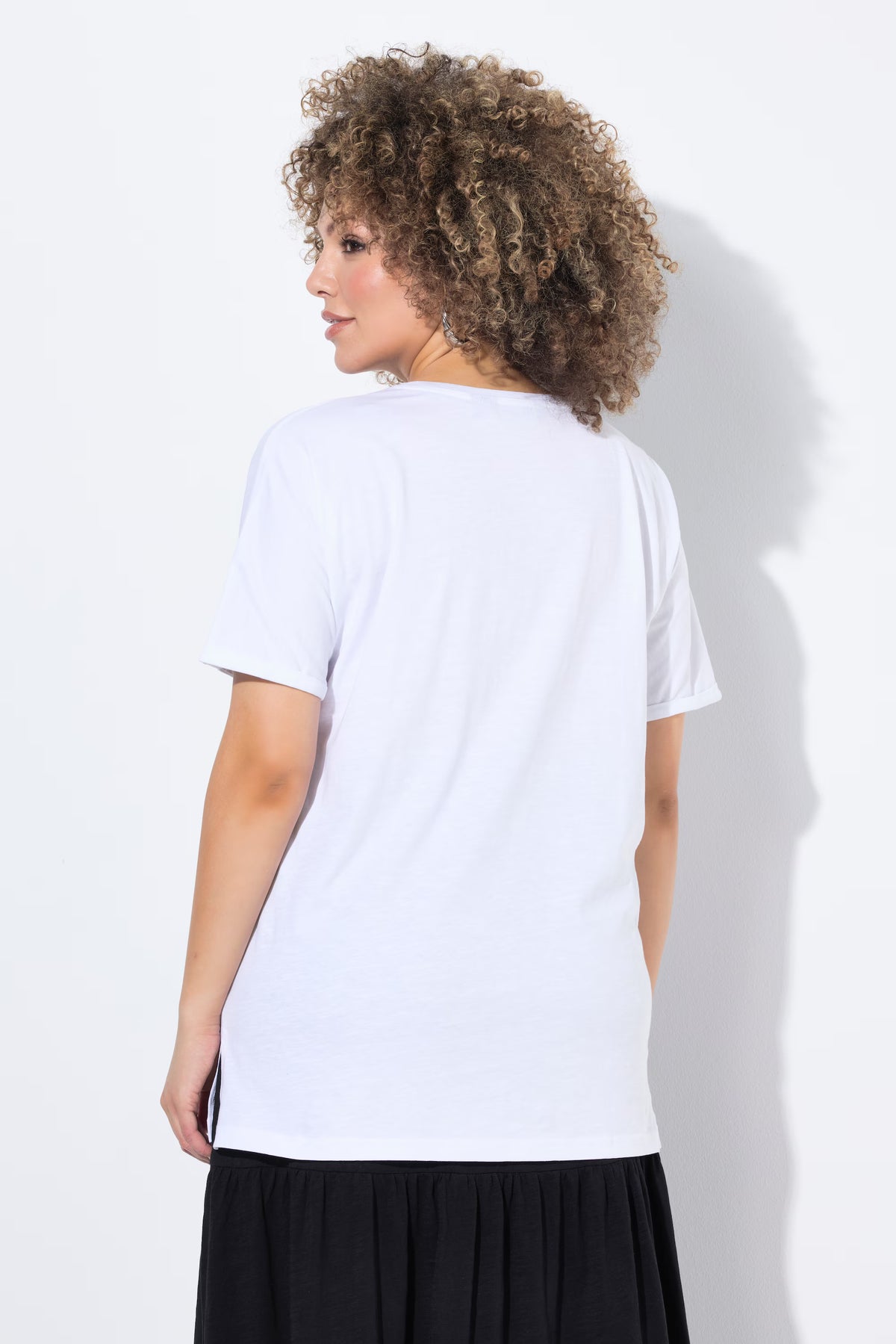 Ulla Popken White Bow T-Shirt