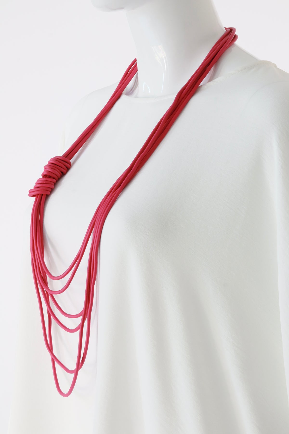 Uma Necklace in Fuchsia