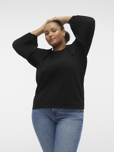 Vero Moda Curve Pleated Sleeve Top