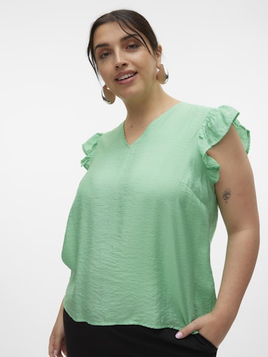 Vero Moda Curve Josie Top in Green