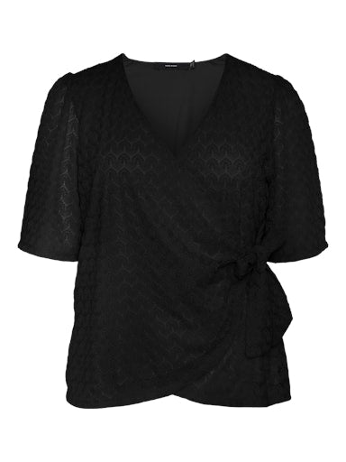 Vero Moda Curve Becca Top in Black