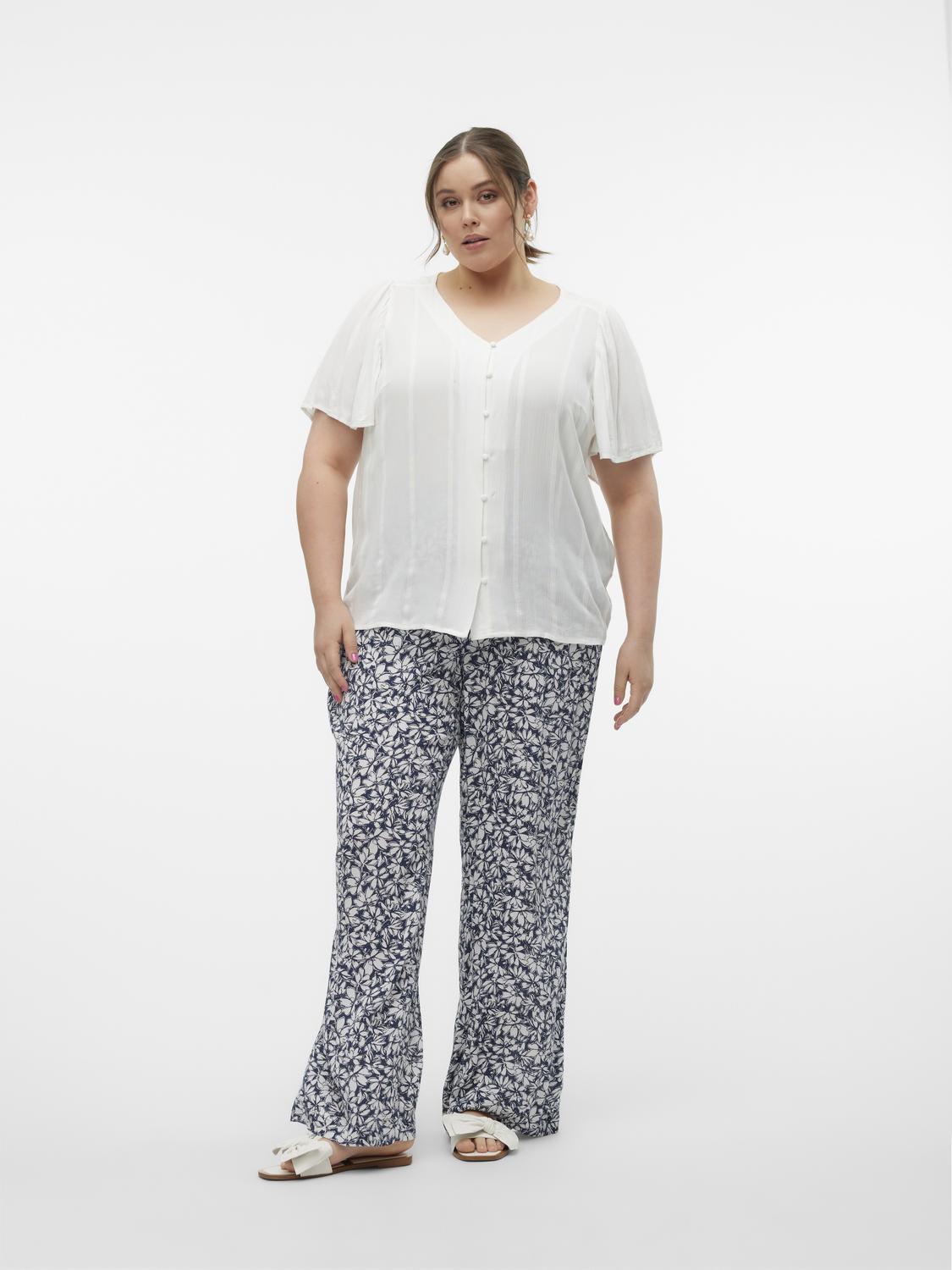 Vero Moda Curve Kanva Blouse in White