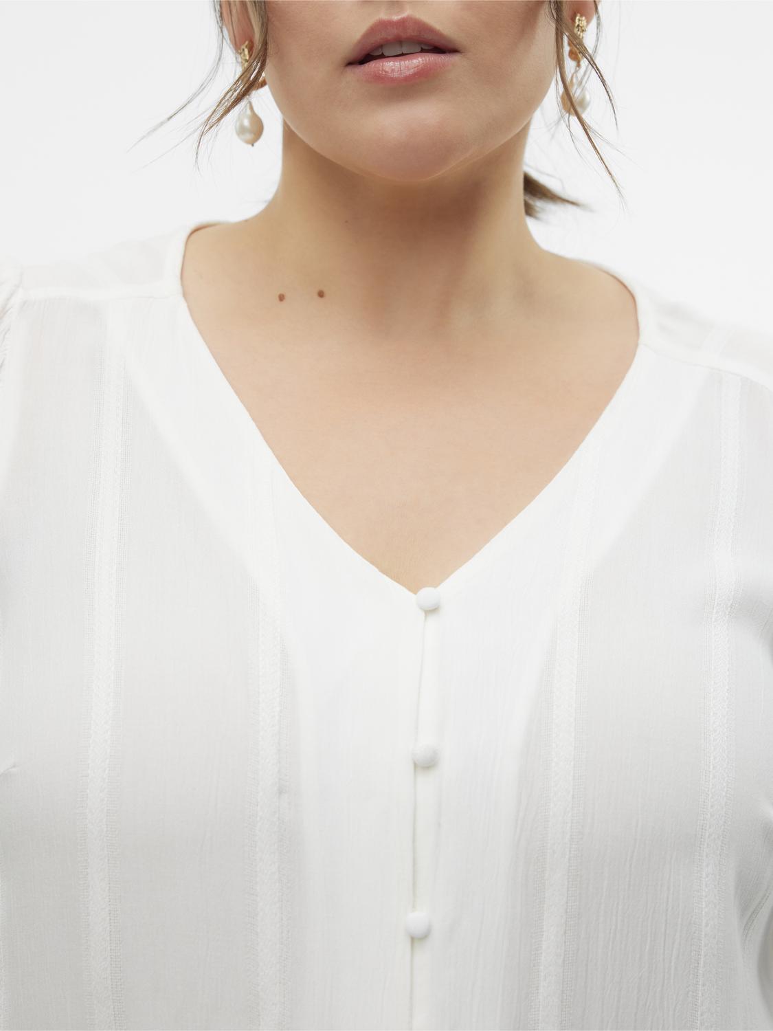 Vero Moda Curve Kanva Blouse in White