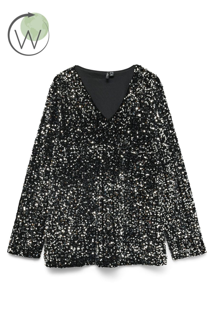 Vero Moda Curve Bella Sequin Top