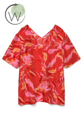 Vero Moda Curve Cille Top in Coral