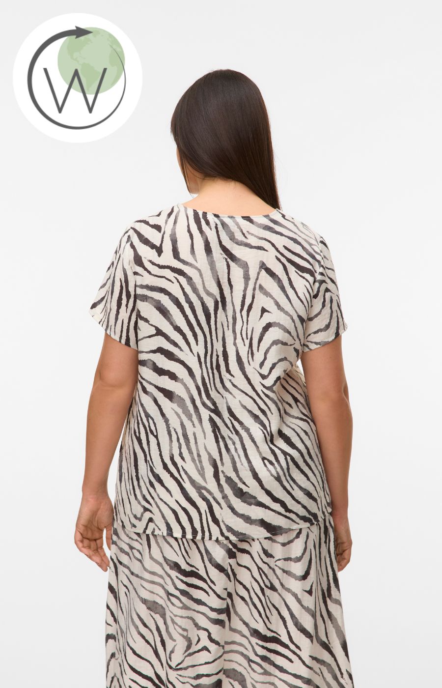 Vero Moda Curve Dora Tie Neck Top