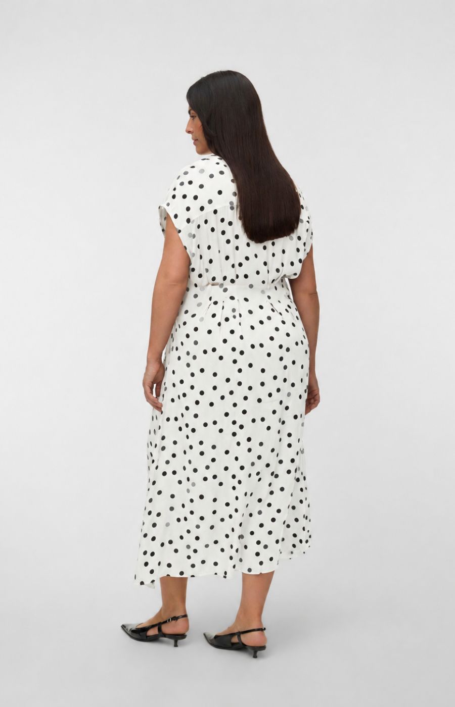 Vero Moda Curve Elisa Dress in White