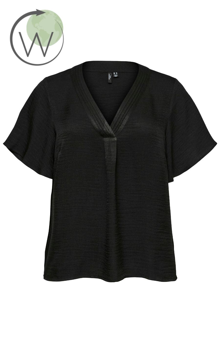 Vero Moda Curve Ellie Blouse in Black