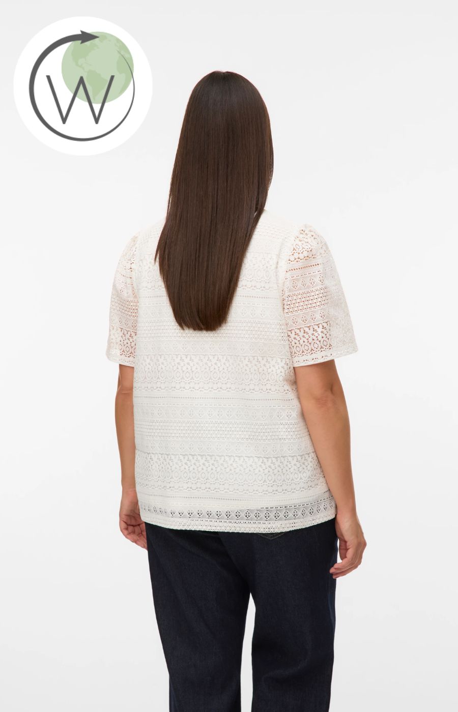 Vero Moda Curve Honey Blouse in White