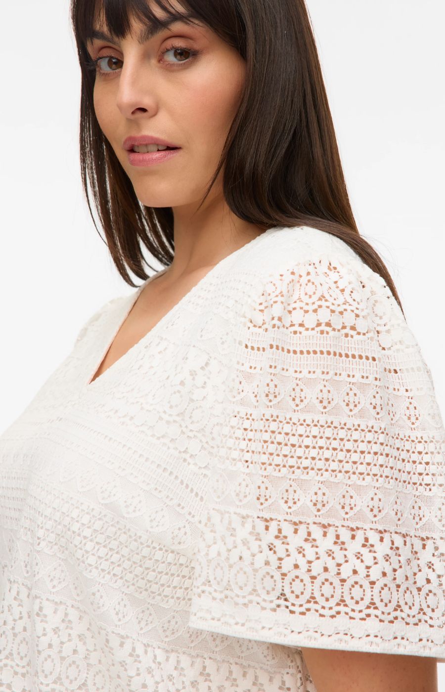 Vero Moda Curve Honey Blouse in White
