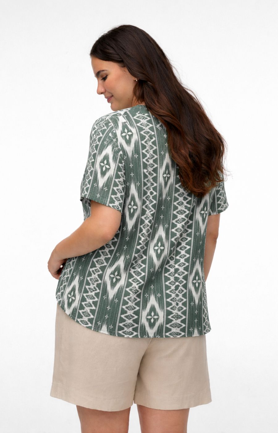 Vero Moda Curve Milo Top in Green