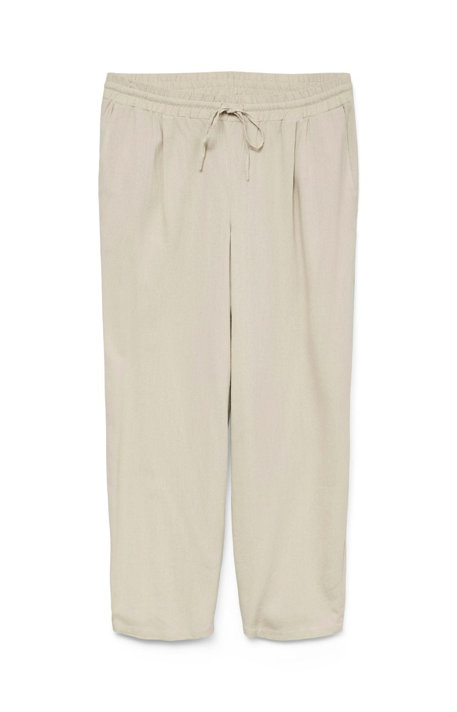 Vero Moda Curve Milo Trousers in Beige