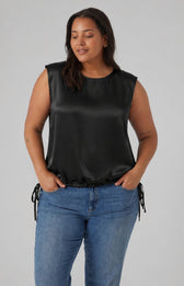 Vero Moda Curve Mira Top in Black