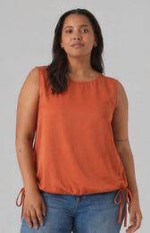 Vero Moda Curve Mira Top in Orange