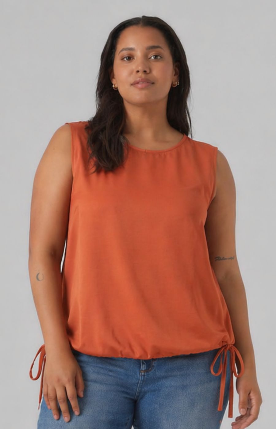 Vero Moda Curve Mira Top in Orange