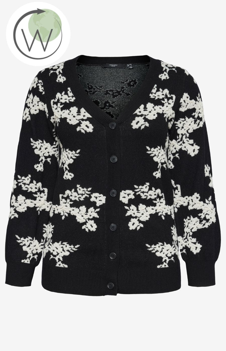 Vero Moda Curve Nancy Cardigan in Black