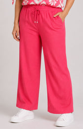 Via Appia Due Cotton Trousers in Pink
