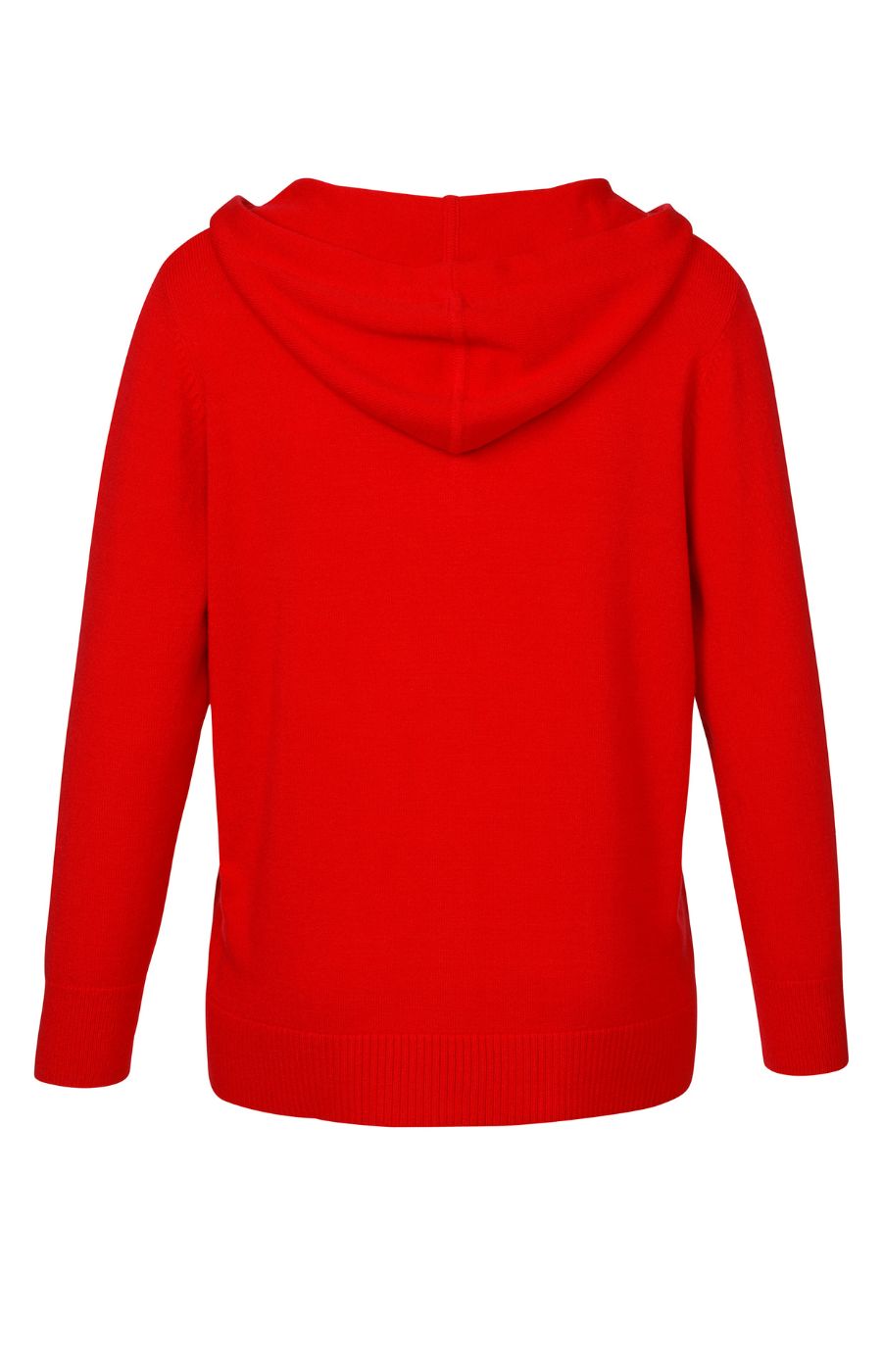 Via Appia Due Hooded Cardigan in Red