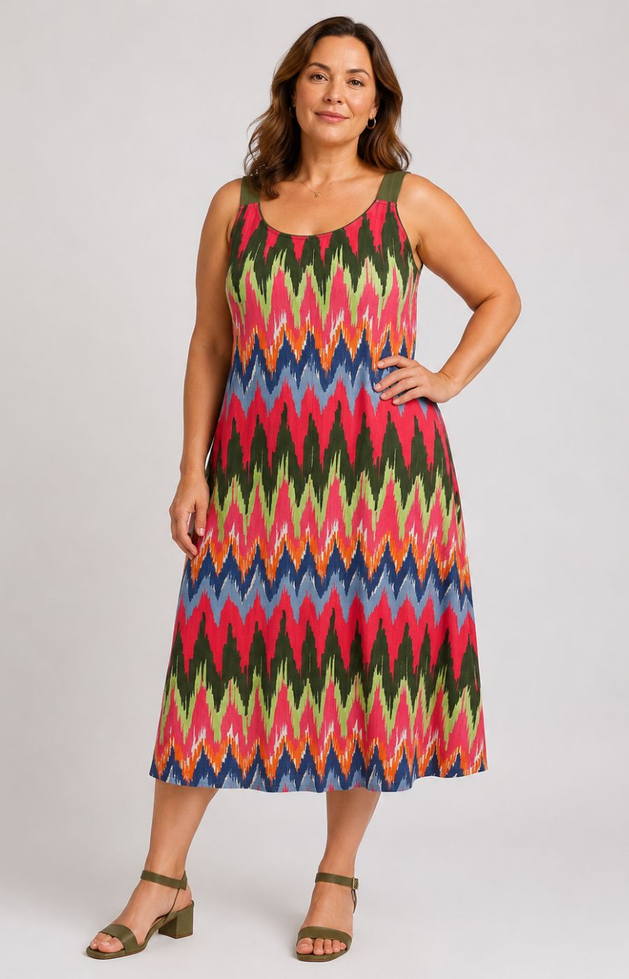 Via Appia Due Zig-Zag Dress