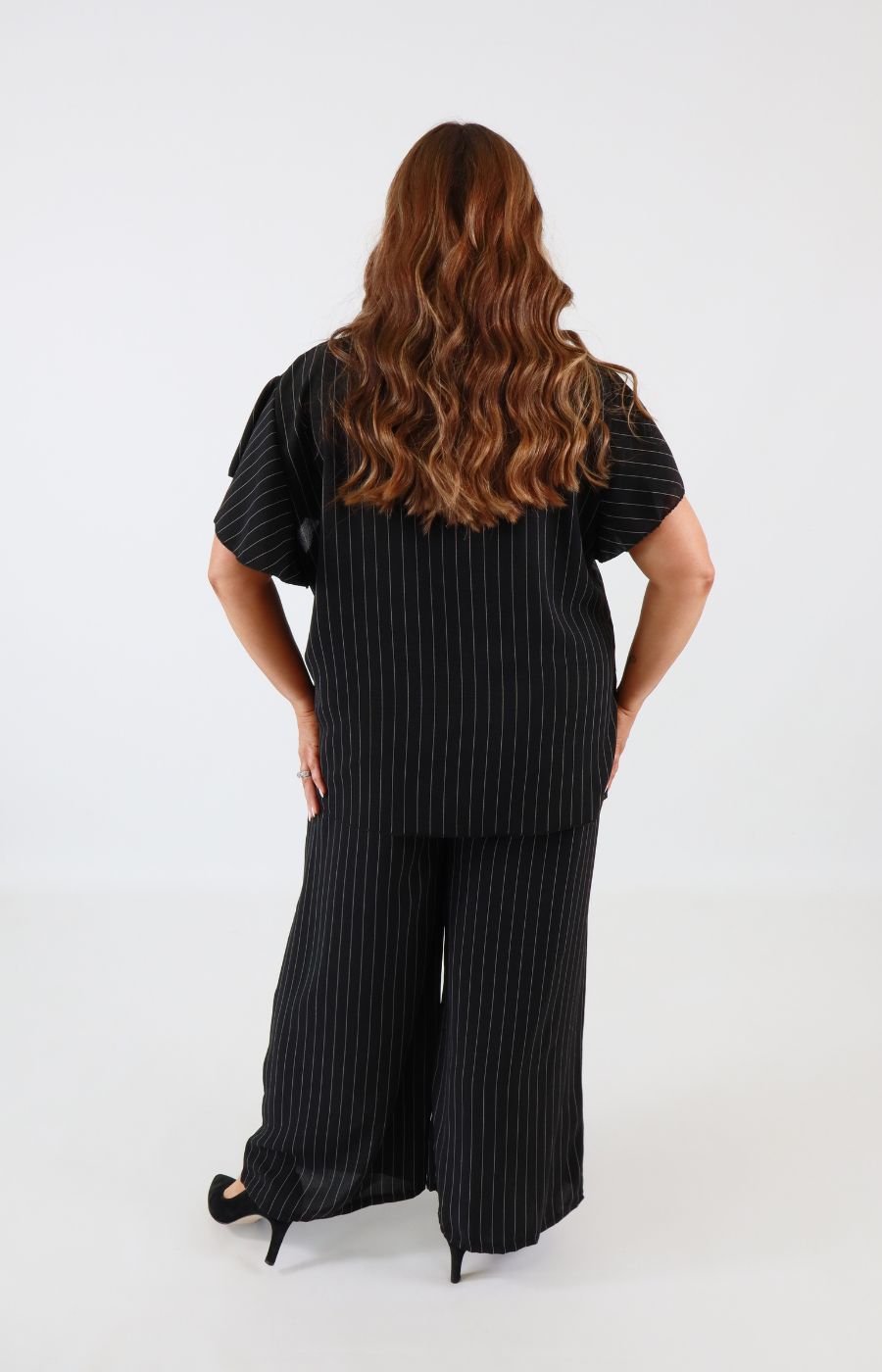 Victoria Pinstripe Co-ord in Black