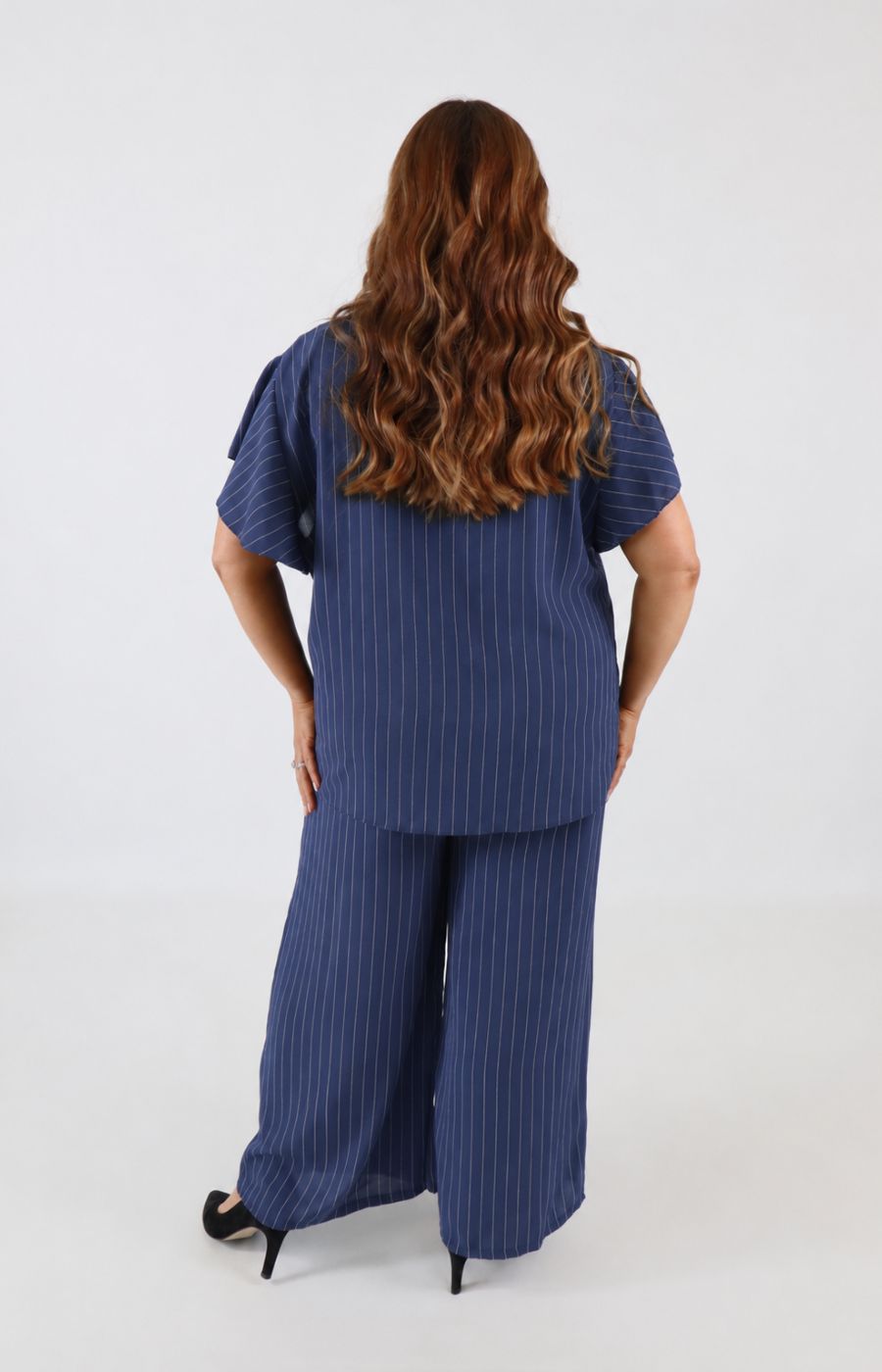 Victoria Pinstripe Co-ord in Navy