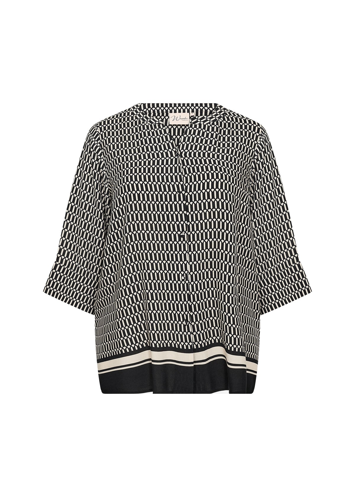 Wasabi Nora Blouse in Black Print