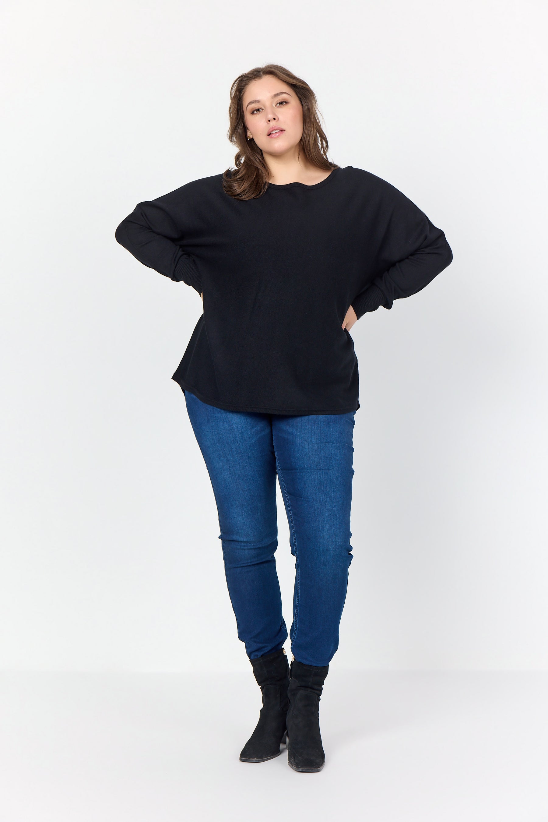 Wasabi Samanda Knit Jumper in Black