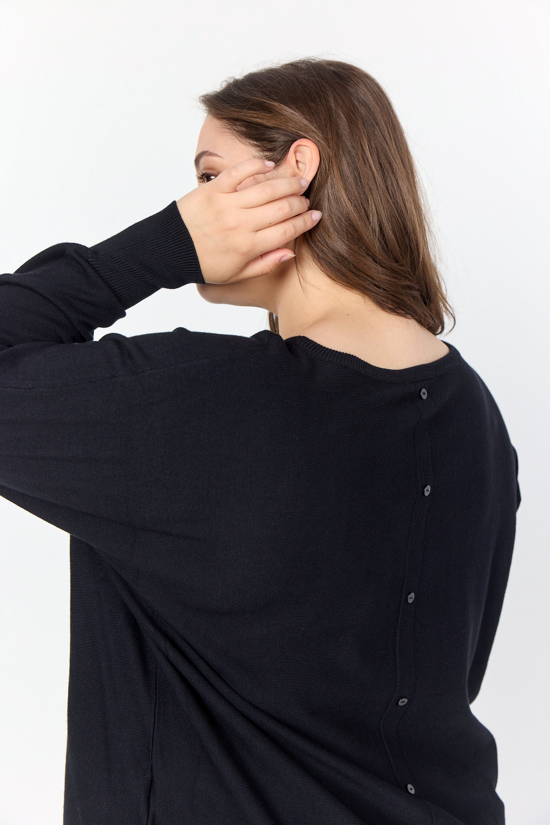 Wasabi Samanda Knit Jumper in Black