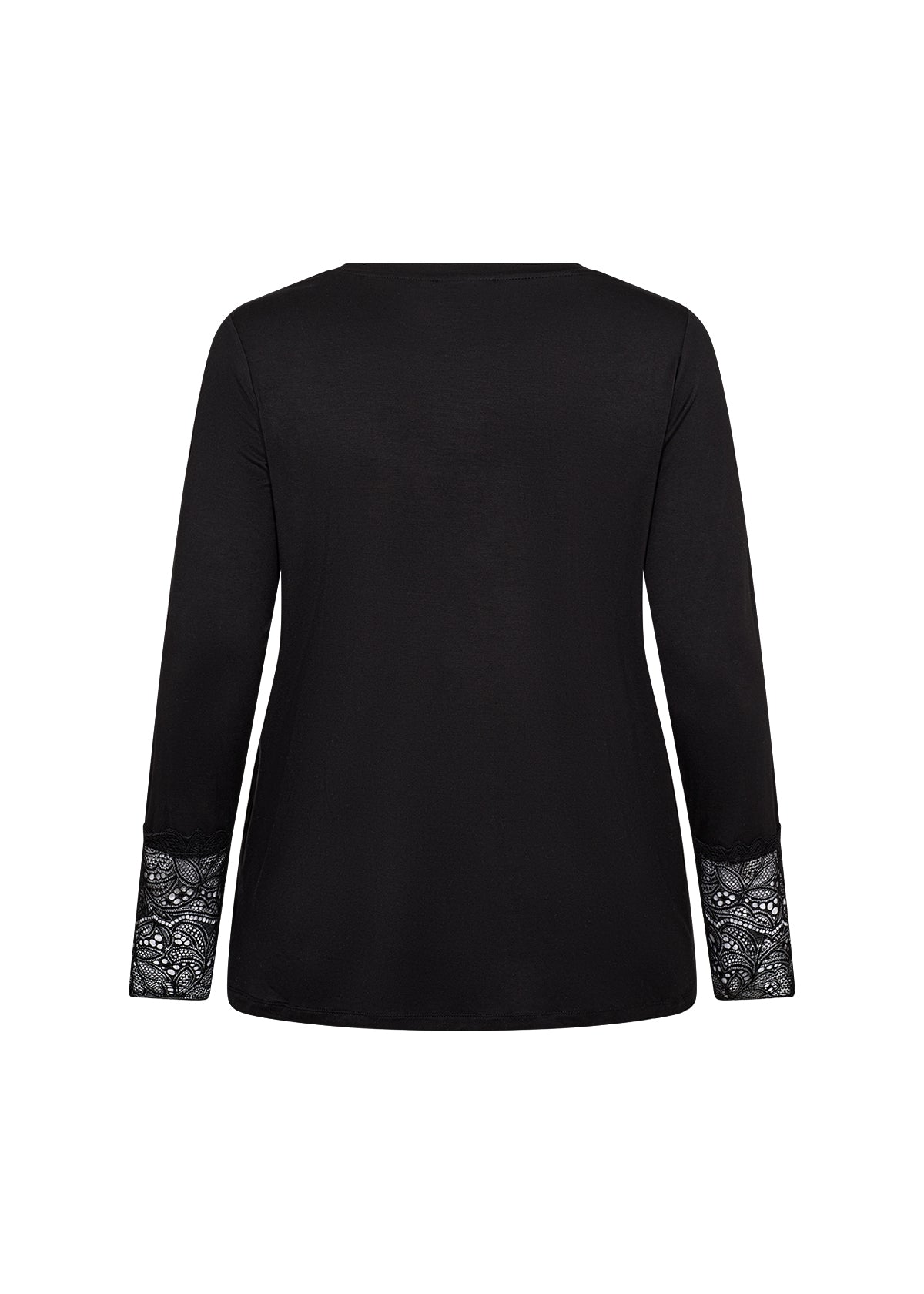 Wasabi Stella Lace Sleeve Top in Black
