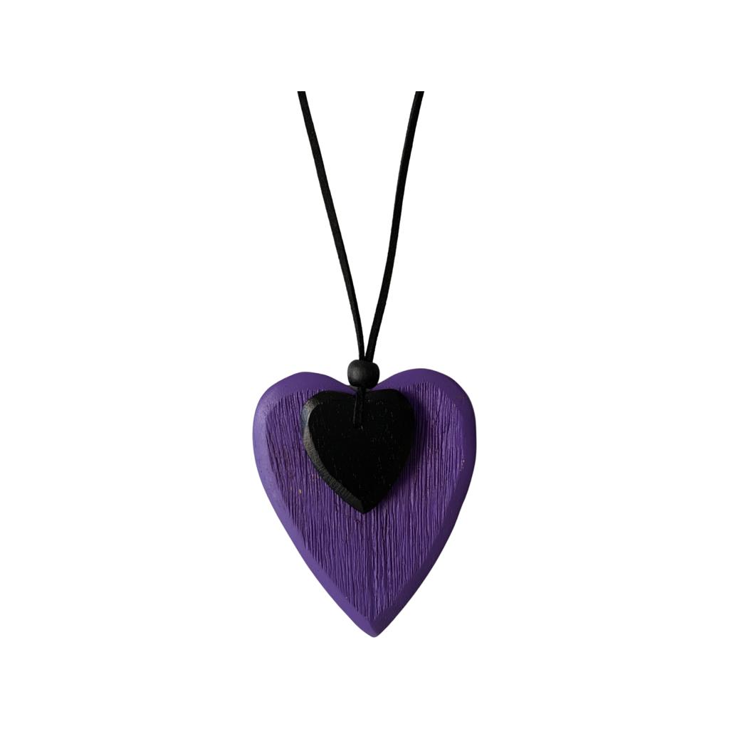 Eden Heart & Floral Pendant Necklace Set