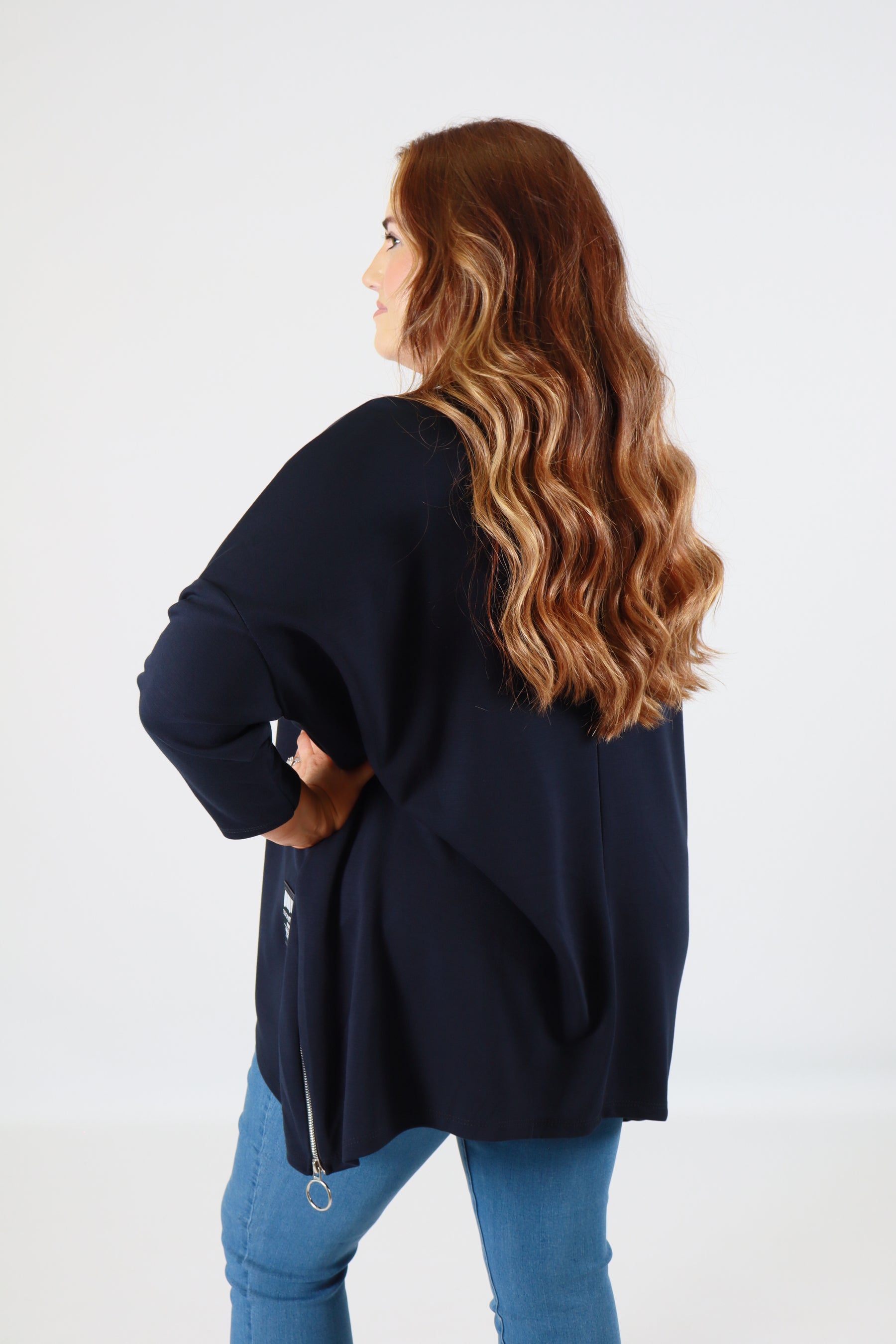 Zara Sweater in Navy