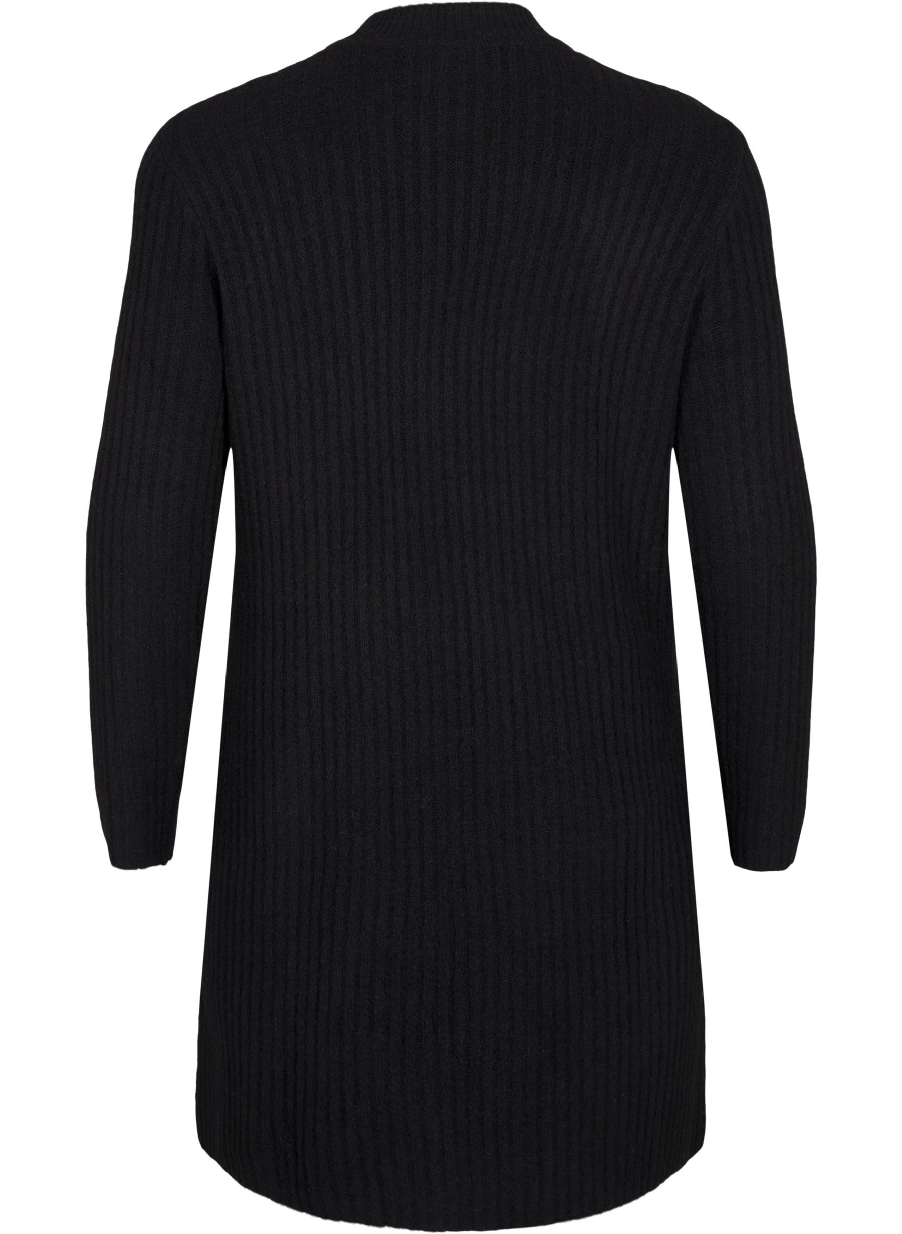 Zizzi Comfy Knit Dress in Black