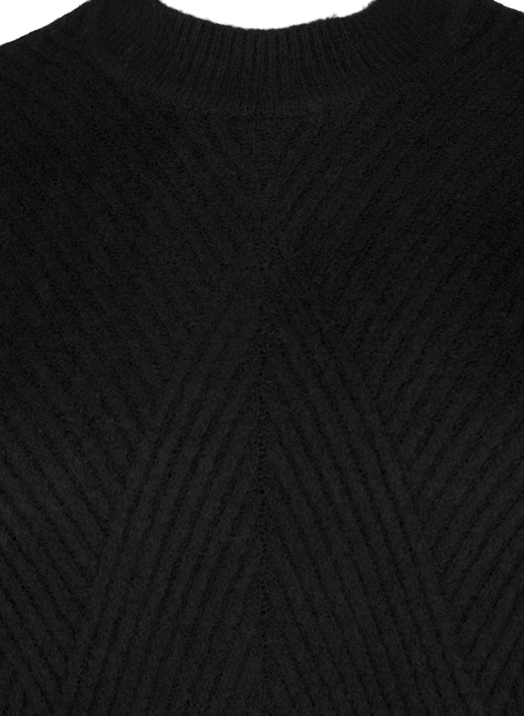 Zizzi Comfy Knit Dress in Black