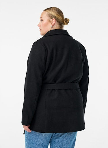 Zizzi Callie Coat in Black