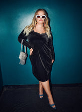 Zizzi Livia Velvet Dress