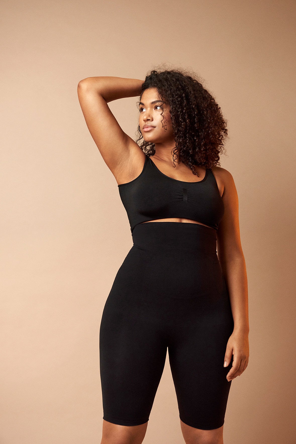 Zizzi Shapewear Shorts in Black, Plus Size Clothing