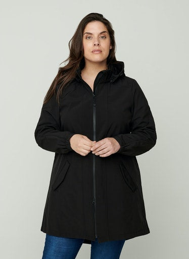 Zizzi Aspen Coat in Black