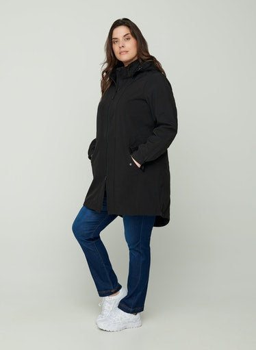 Zizzi Aspen Coat in Black