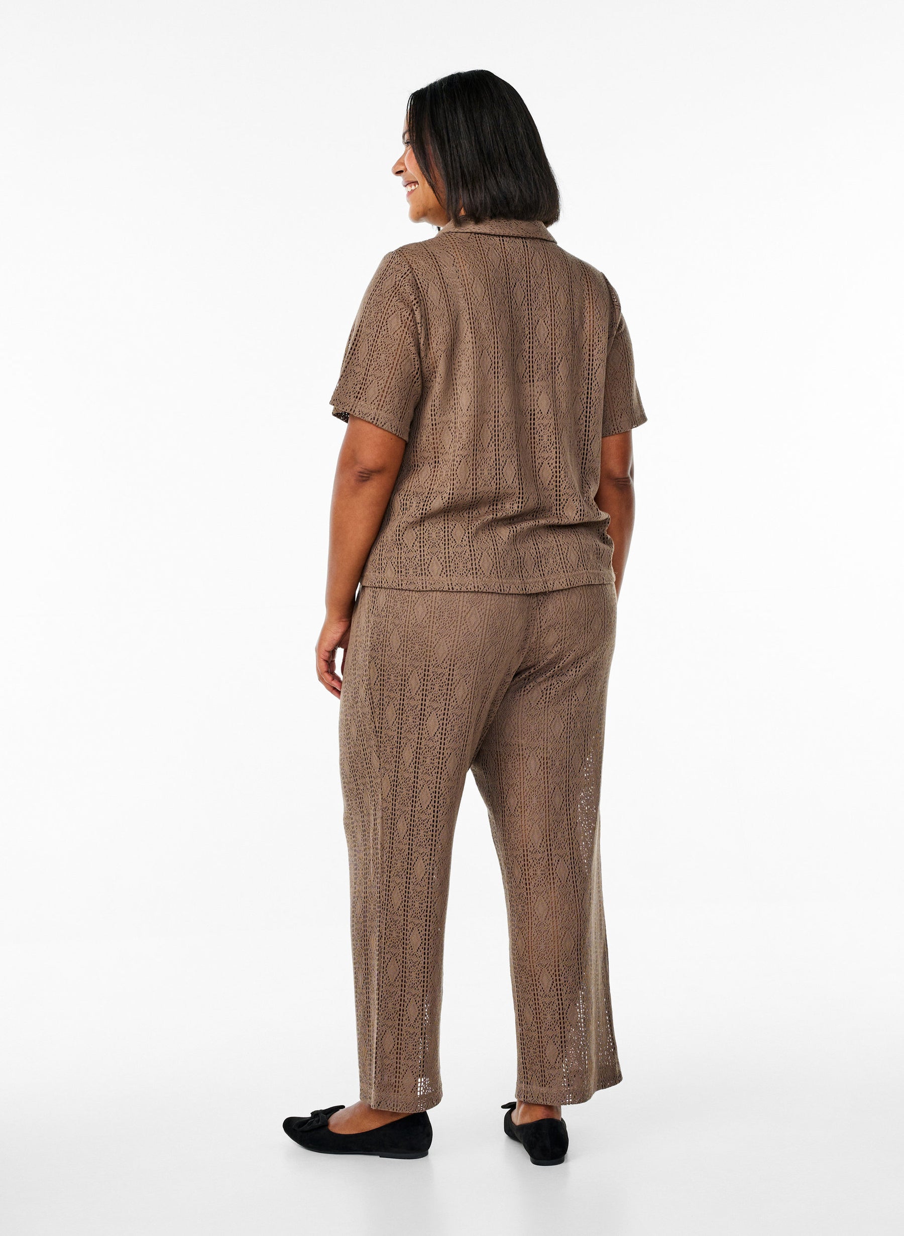 Zizzi Jady Trousers in Brown