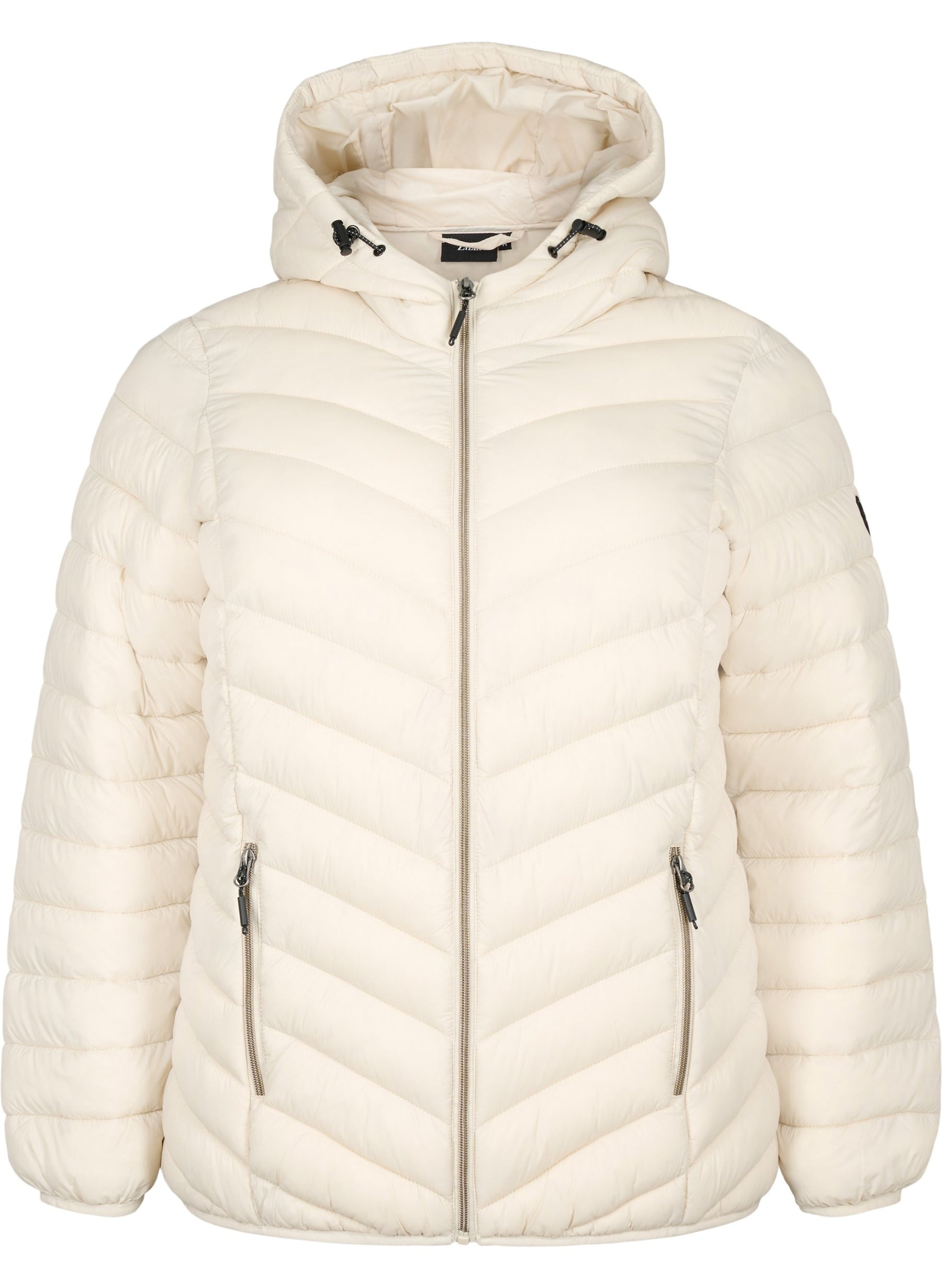 Zizzi Sally Lightweight Jacket in Cream